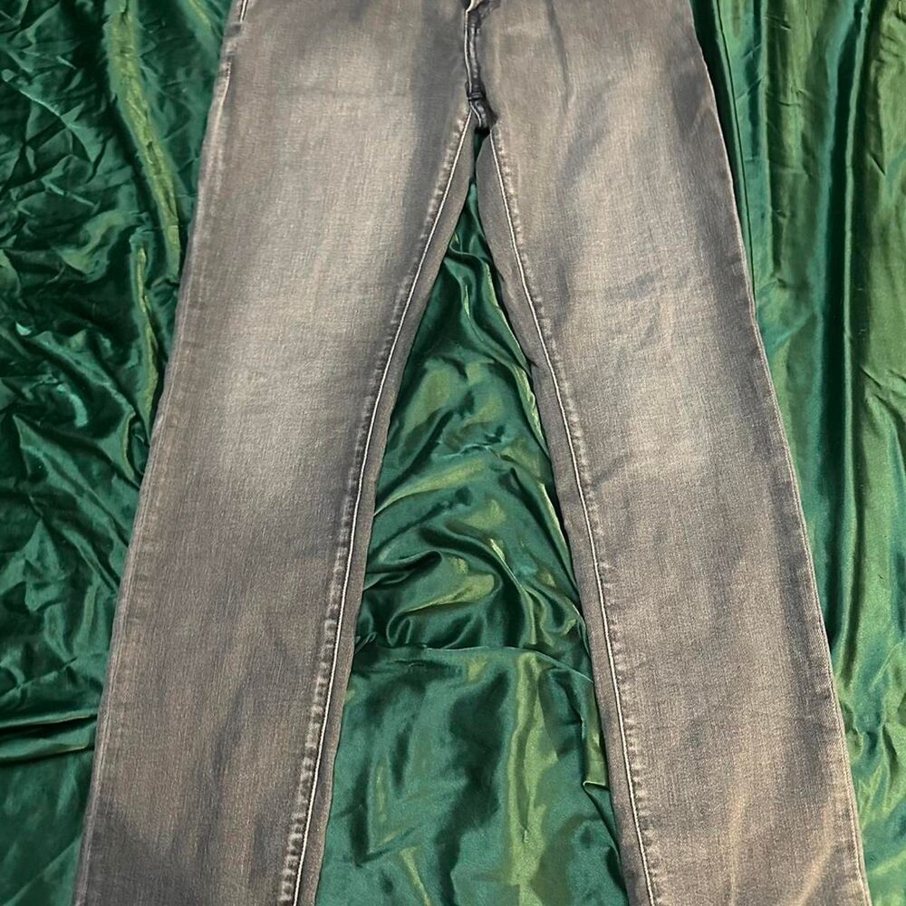Gap Men's Grey and Silver Jeans